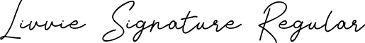 Livvie Signature Regular font - Livvie Signature.ttf