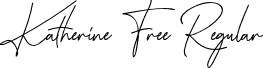 Katherine Free Regular font - Katherine Free.otf