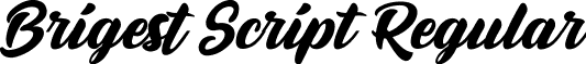 Brigest Script Regular font - BrigestScript.ttf