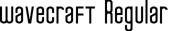 wavecraft Regular font - Wavecraft.otf