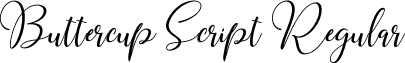 Buttercup Script Regular font - buttercup-script.ttf
