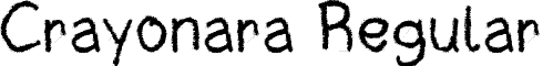 Crayonara Regular font - Crayonara-Regular.ttf