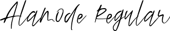 Alamode Regular font - Alamode.ttf