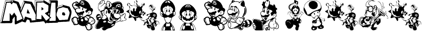 Mario and Luigi font - MARIO.TTF