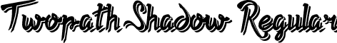 Twopath Shadow Regular font - Twopath Shadow.otf