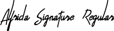 Alfrida Signature Regular font - Alfrida-Signature.otf