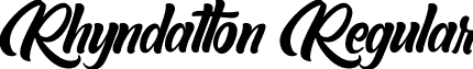 Rhyndatton Regular font - Rhyndatton.ttf