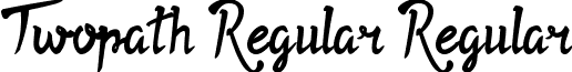 Twopath Regular Regular font - Twopath Regular.ttf
