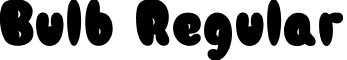 Bulb Regular font - bulb.ttf