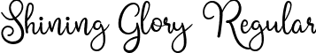 Shining Glory Regular font - Shining Glory.ttf