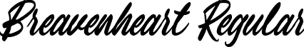 Breavenheart Regular font - bravenheart-font-free.ttf