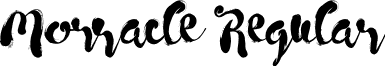 Morracle Regular font - morracle.ttf