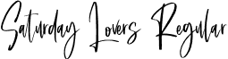 Saturday Lovers Regular font - saturdaylovers-wewv.otf