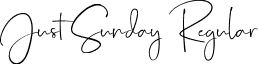 Just Sunday Regular font - just-sunday.regular.ttf