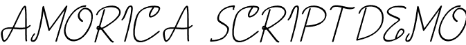 AMORICA SCRIPT DEMO font - AMORICA-SCRIPT-DEMO-Italic.otf