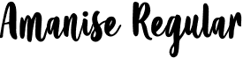 Amanise Regular font - Amanise.otf