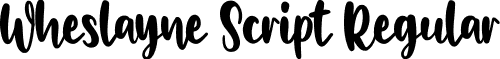 Wheslayne Script Regular font - WheslayneScript.ttf