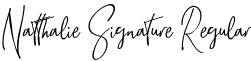 Natthalie Signature Regular font - Natthalie Demo.otf