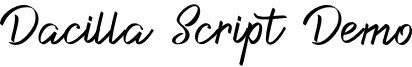 Dacilla Script Demo font - Dacilla Script Demo.otf