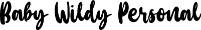 Baby Wildy Personal font - Baby Wildy Personal Use.otf