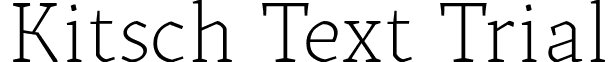Kitsch Text Trial font - Kitsch-Text-Extralight-trial.ttf