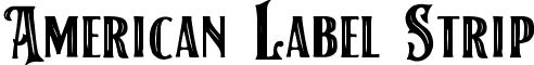 American Label Strip font - american-label.strip.ttf