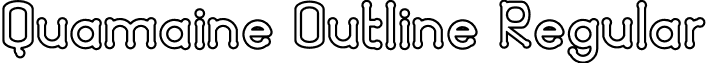 Quamaine Outline Regular font - Quamaine-Outline.otf