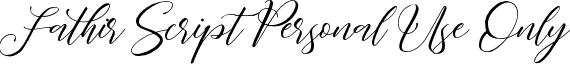Fathir Script Personal Use Only font - fathir-script-personal-use.otf