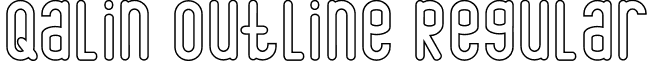 Qalin Outline Regular font - Qalin-Outline.otf