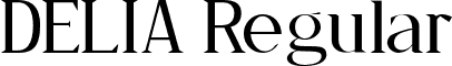 DELIA Regular font - delia.free.otf