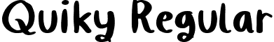 Quiky Regular font - QuikyRegular-er7B.ttf