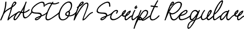 HASTON Script Regular font - haston.script.otf