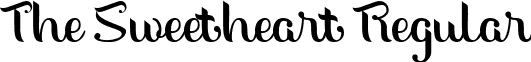 The Sweetheart Regular font - The Sweetheart.ttf