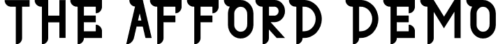 THE AFFORD DEMO font - THE-AFFORD-DEMO.otf