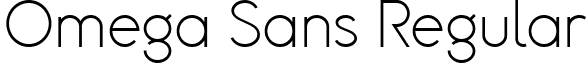 Omega Sans Regular font - omegasansregular.ttf