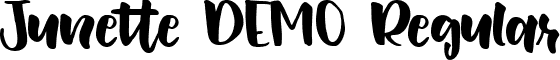 Junette DEMO Regular font - JunetteDEMO-Regular.ttf