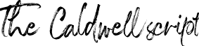 The Caldwell script font - The caldwell script.otf