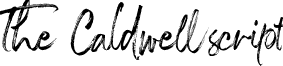 The Caldwell script font - The caldwell script.ttf