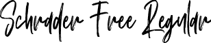 Schrader Free Regular font - schrader.ttf