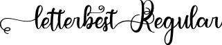 letterbest Regular font - letterbest.ttf