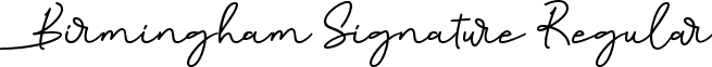 Birmingham Signature Regular font - Birmingham Signature TTF DAFONT.ttf