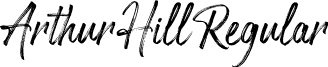 Arthur Hill Regular font - Arthur Hill.ttf