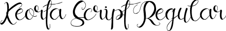 Keorta Script Regular font - KeortaScriptRegular-X34E2.ttf