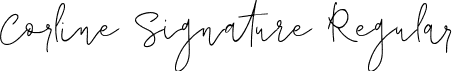 Corline Signature Regular font - Corline-Signature-1.otf