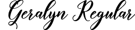 Geralyn Regular font - Geralyn.ttf