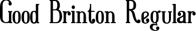 Good Brinton Regular font - Good Brinton.ttf