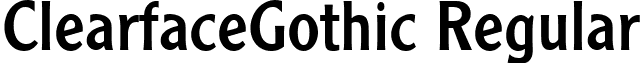 ClearfaceGothic Regular font - unicode.clearfag.ttf