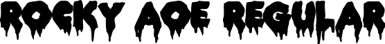 ROCKY AOE Regular font - design.horror.ROCKYAOE.ttf