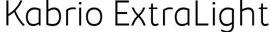 Kabrio ExtraLight font - Kabrio-Extralight-trial.ttf
