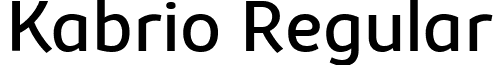 Kabrio Regular font - Kabrio-Regular-trial.ttf